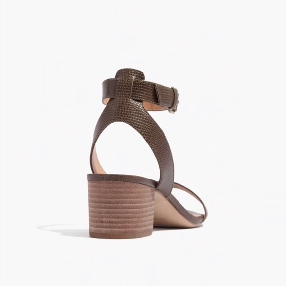 Madewell Simple Mid-Heel Sandals G4972 upper leather - Picture 3 of 8